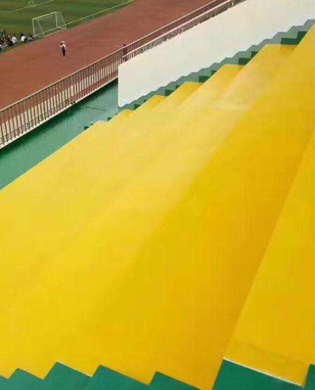 乌坡镇球场台阶翻新修补改造